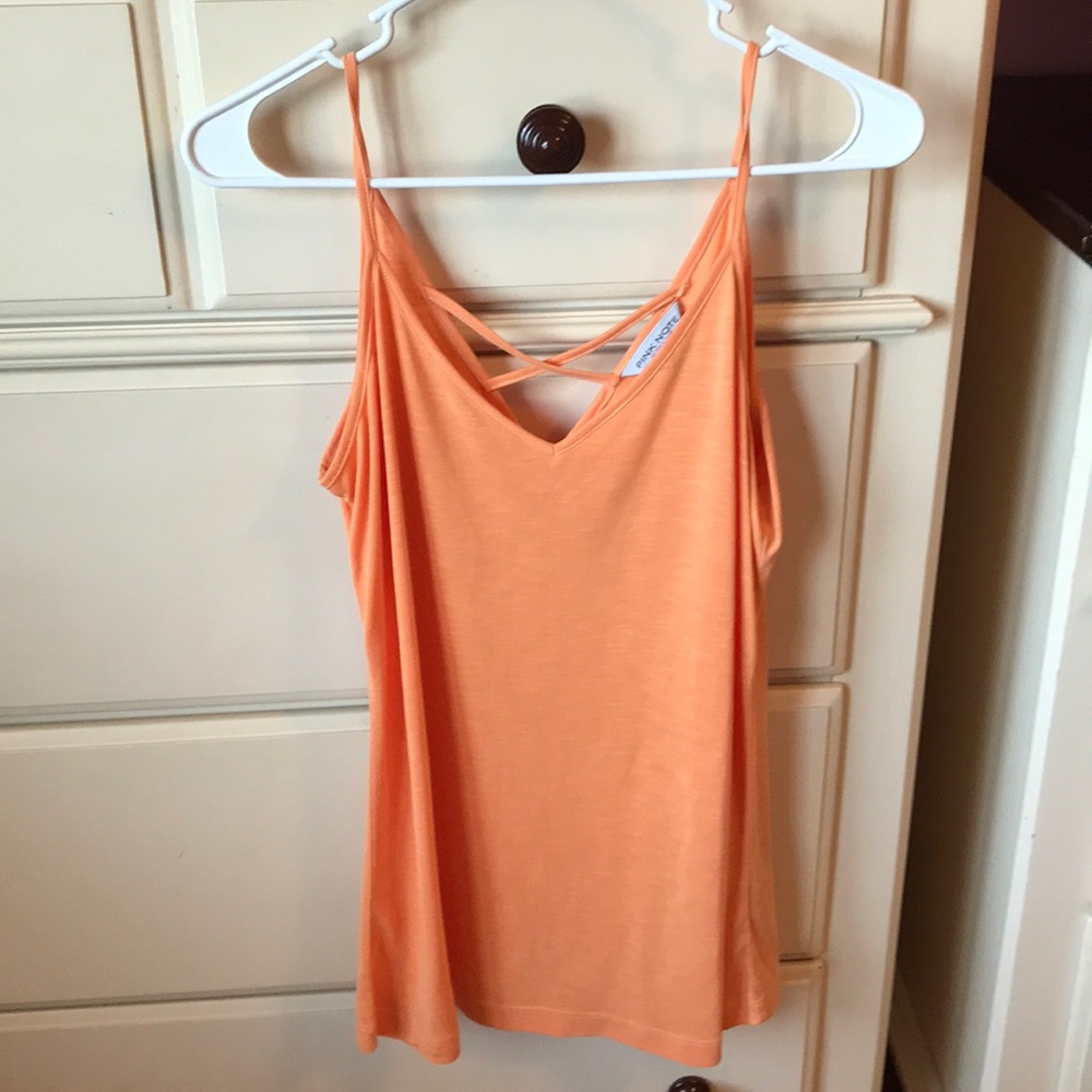 Orange camisole tank top